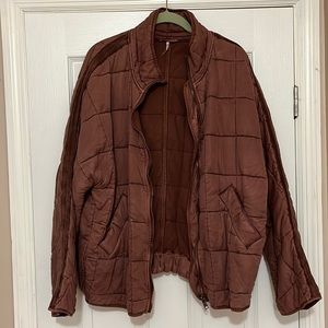 Free People quilted dolman jacket.
